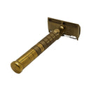 Custom Polish Brass Bayonetta Safety Razor - by The Goodfellas' Smile (Pre-Owned) Safety Razor Murphy & McNeil Pre-Owned Shaving 