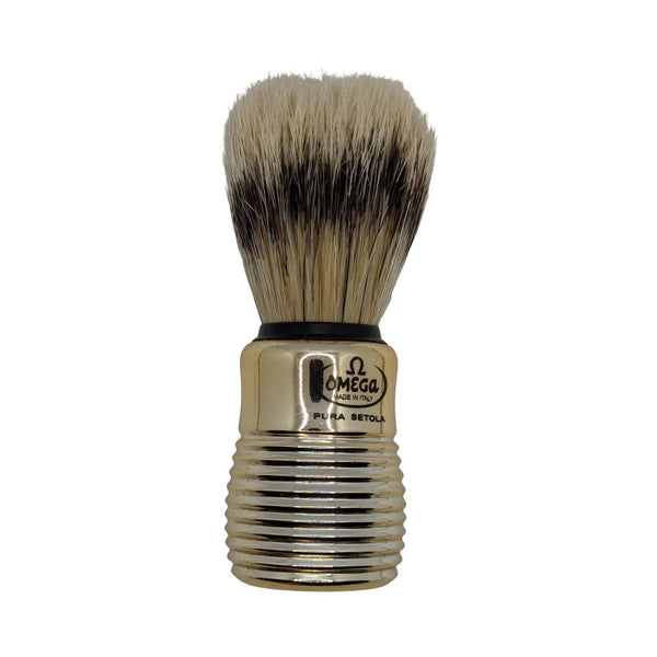 Gold Pure Badger Shaving Brush (11205) - by Omega (Used) Shaving Brush MM Consigns (SW) 