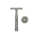 Blackland Vector Machined Stainless Steel Safety Razor and Stand - (Used) Safety Razor MM Consigns (AE) 