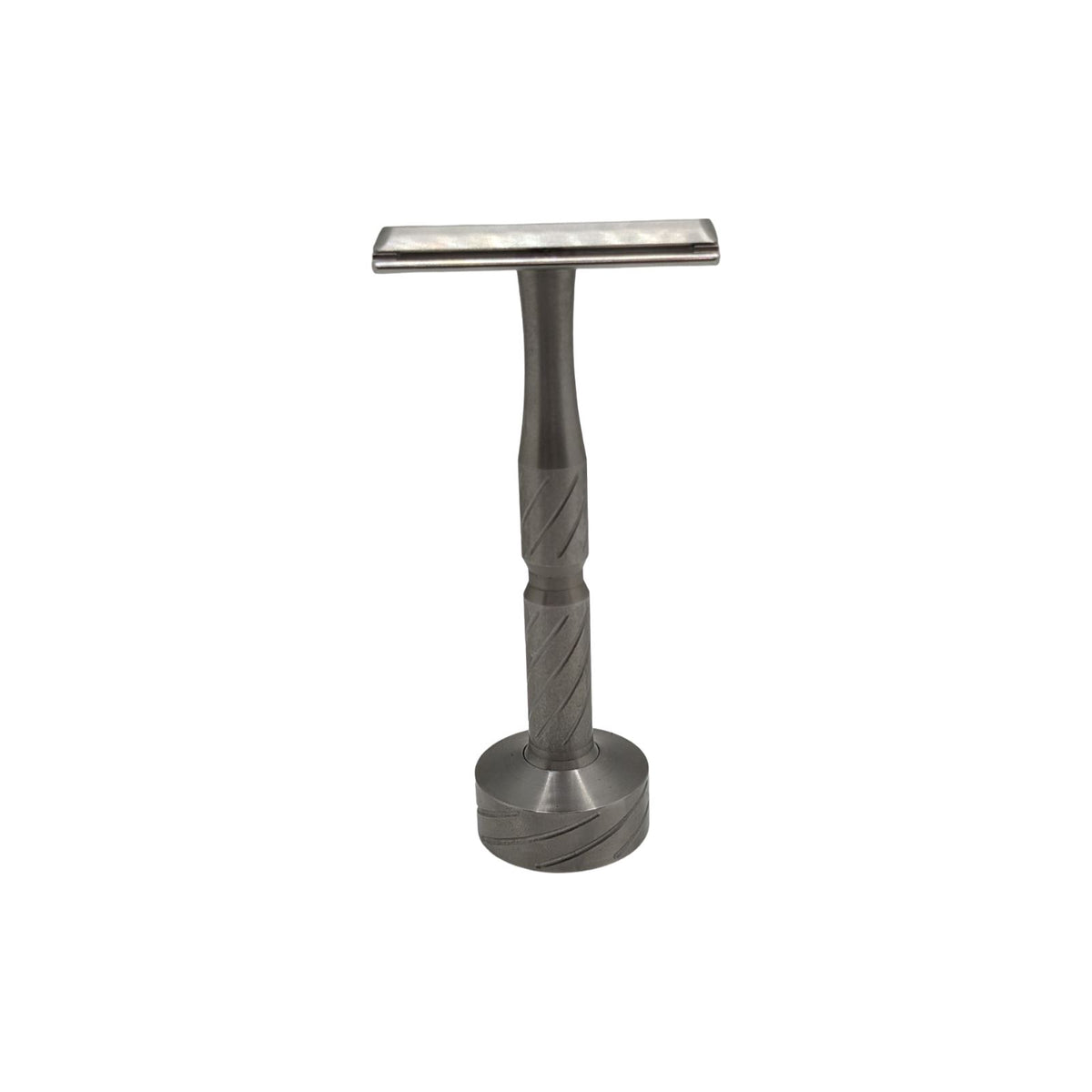 Blackland Vector Machined Stainless Steel Safety Razor and Stand - (Us