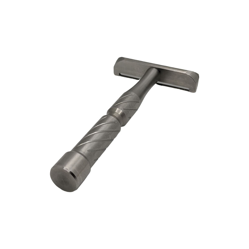 Blackland Vector Machined Stainless Steel Safety Razor and Stand - (Used) Safety Razor MM Consigns (AE) 