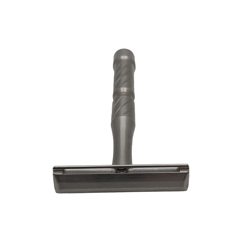 Blackland Vector Machined Stainless Steel Safety Razor and Stand - (Used) Safety Razor MM Consigns (AE) 