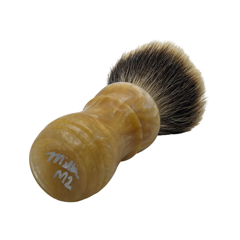 Draft Beer Pour, Inception Handle (28mm, M2 Fan knot) Shaving Brush - by Turn-N-Shave (Used) Shaving Brush MM Consigns (AU) 