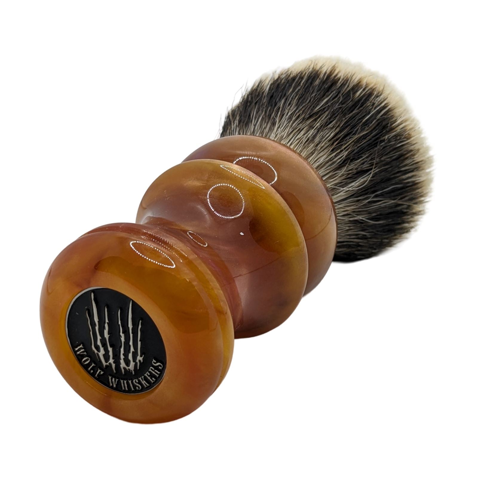 Solar Flare Wolf Whiskers Handle (TNS 28mm, M6 Hybrid) Shaving Brush - Wolf Whiskers/Turn-N-Shave (Used) Shaving Brush MM Consigns (AU) 