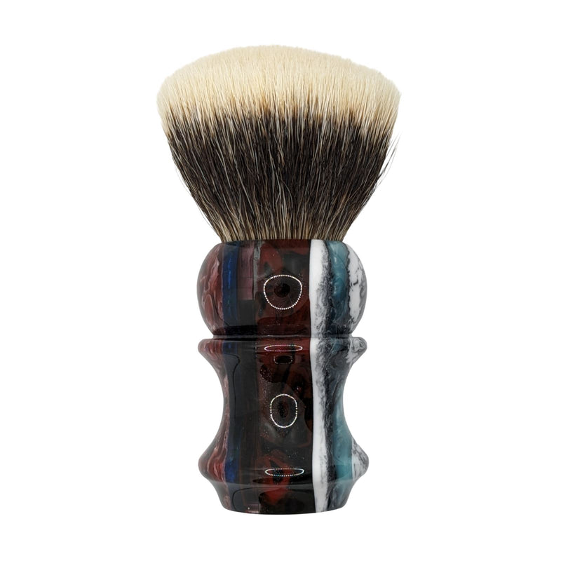 Multi-Layered Pour Shaving Brush (28mm, SHD 2-Band Fan) - by Wolf Whiskers/Maggard Razors (Used) Shaving Brush MM Consigns (AU) 