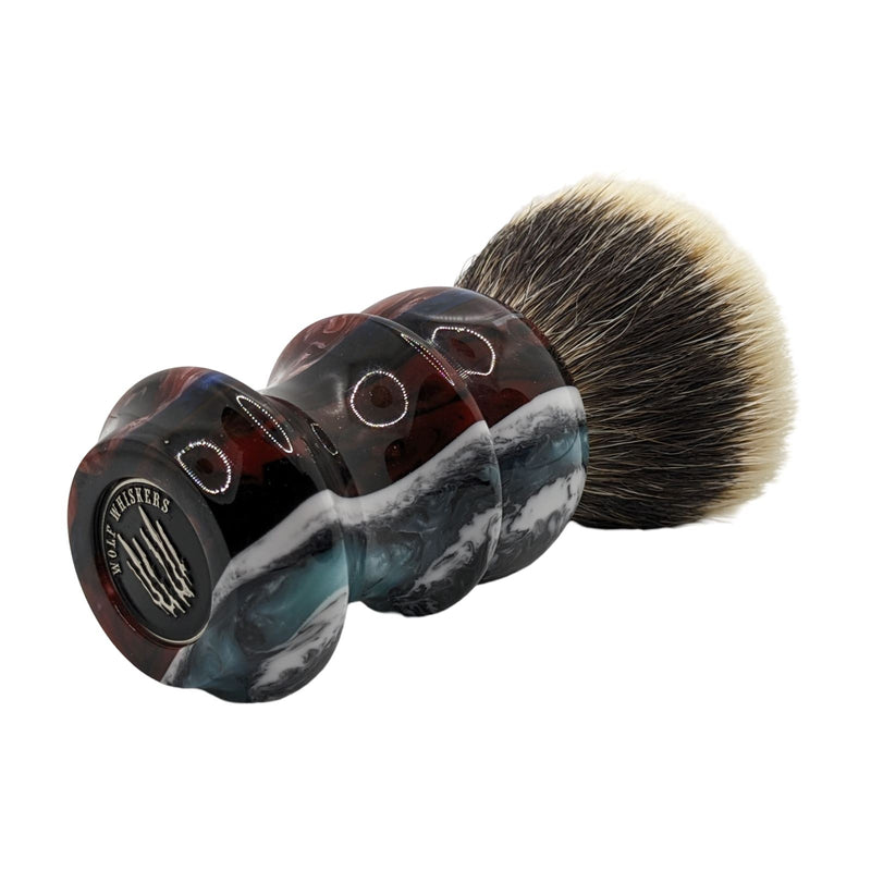 Multi-Layered Pour Shaving Brush (28mm, SHD 2-Band Fan) - by Wolf Whiskers/Maggard Razors (Used) Shaving Brush MM Consigns (AU) 