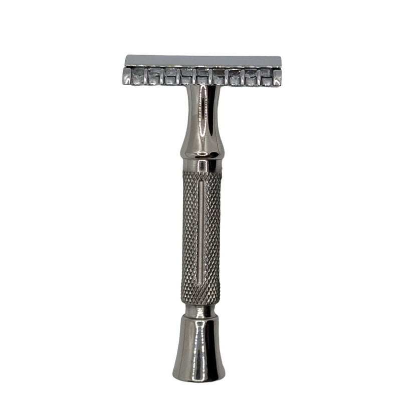 Rx Handle w/Muhle R41 Chrome Open-Comb Razor Head - by Muhle/Asylum Shave Works (Used) Safety Razor MM Consigns (AU) 