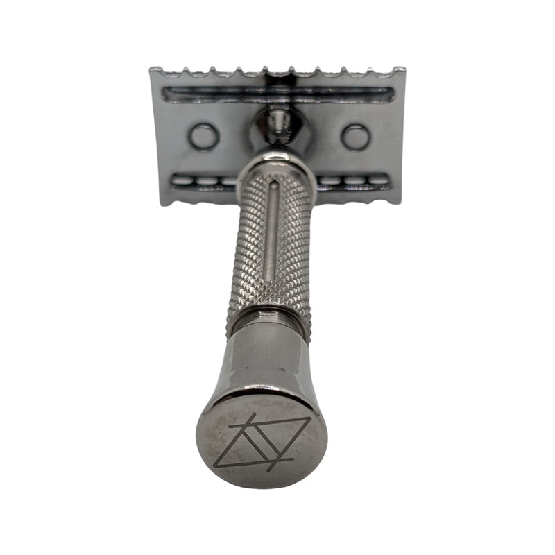 Rx Handle w/Muhle R41 Chrome Open-Comb Razor Head - by Muhle/Asylum Shave Works (Used) Safety Razor MM Consigns (AU) 