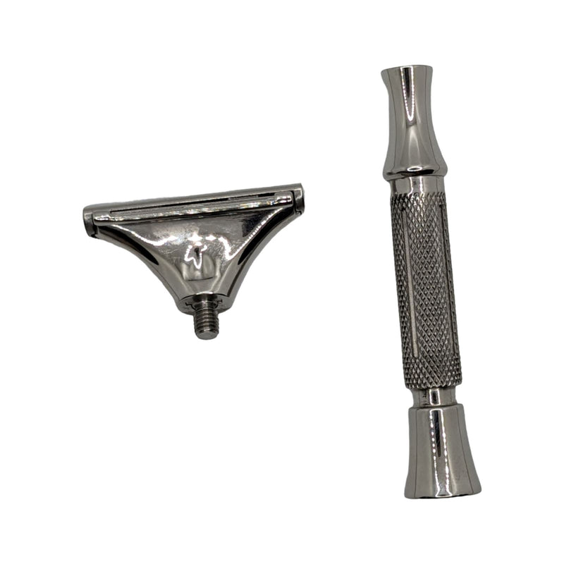 Injector Razor w/V3 Bullgoose Handle - by Asylum Shave Works/Bullgoose Shaving (Used) Safety Razor MM Consigns (AU) 