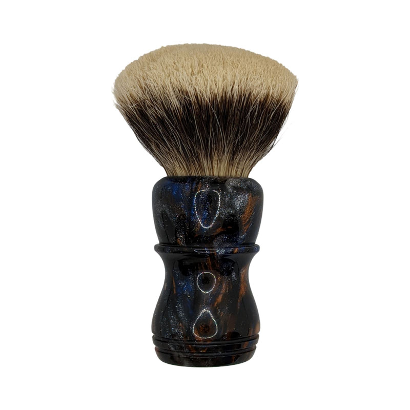 Galaxy, Inception Handle (28mm, M1 Fan knot) Shaving Brush in Wood Box - by Turn-N-Shave (Used) Shaving Brush MM Consigns (AU) 