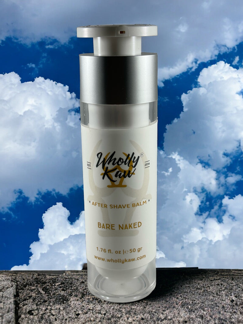 Unscented After Shave Balm. Fragrance Free. Essential Oils Free. Vegan. Not tested on animals. Aftershave Balm WhollyKaw 