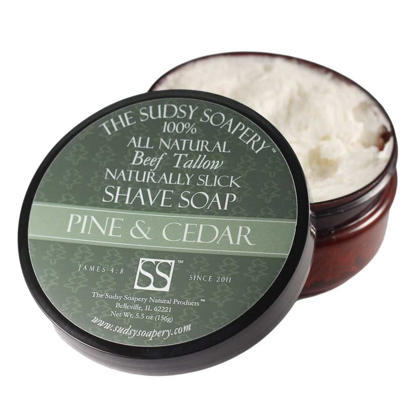 Pine and Cedar Shaving Soap Shaving Soap The Sudsy Soapery Natural Products, LLC 