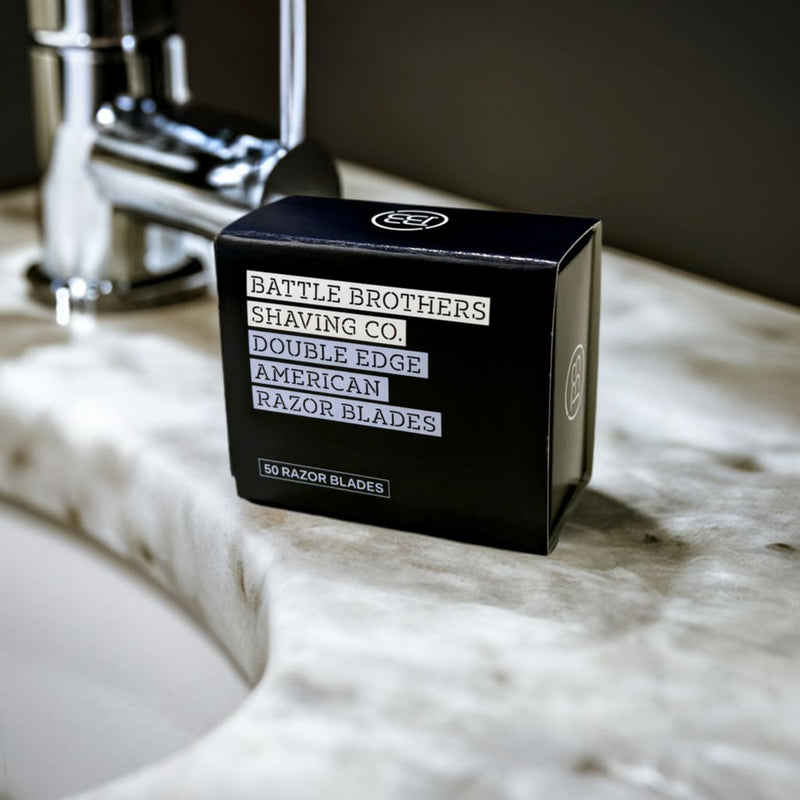 Made in U.S.A. Double Edge Razor Blades - Pack of 50 Razor Blades Battle Brothers Shaving Co. 