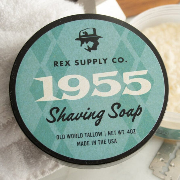 1955 Old World Tallow Shaving Soap - by Rex Supply Co Shaving Soap Murphy and McNeil Store 