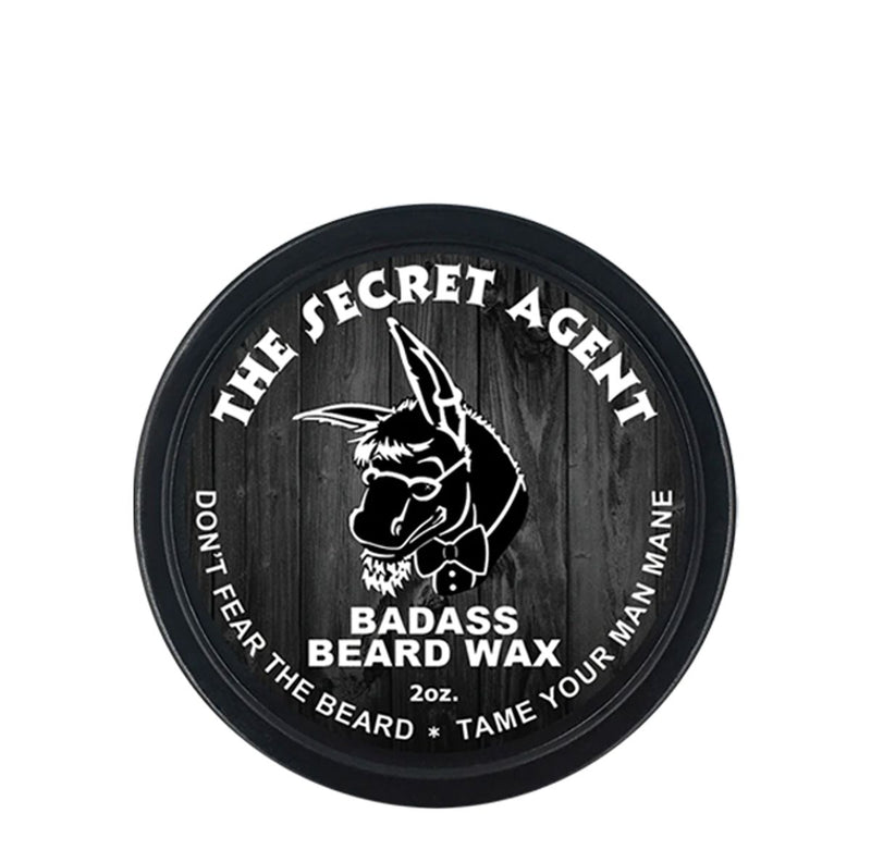 The Secret Agent Beard Wax Beard & Mustache Wax Badass Beard Care 