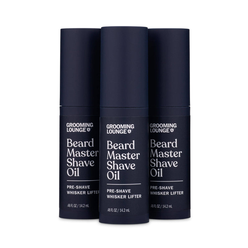 Grooming Lounge Beard Master Shave Oil 3 Pack (Save $10) Shaving Cream Grooming Lounge 