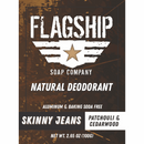 Skinny Jeans Patchouli, Cedarwood, Bergamot Natural Deodorant - by Flagship Soap Company