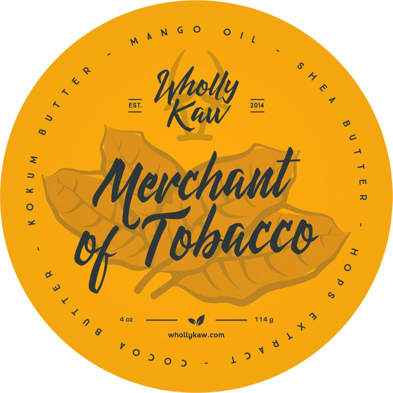 Merchant of Tobacco Shaving Soap Shaving Soap WhollyKaw Vegan 