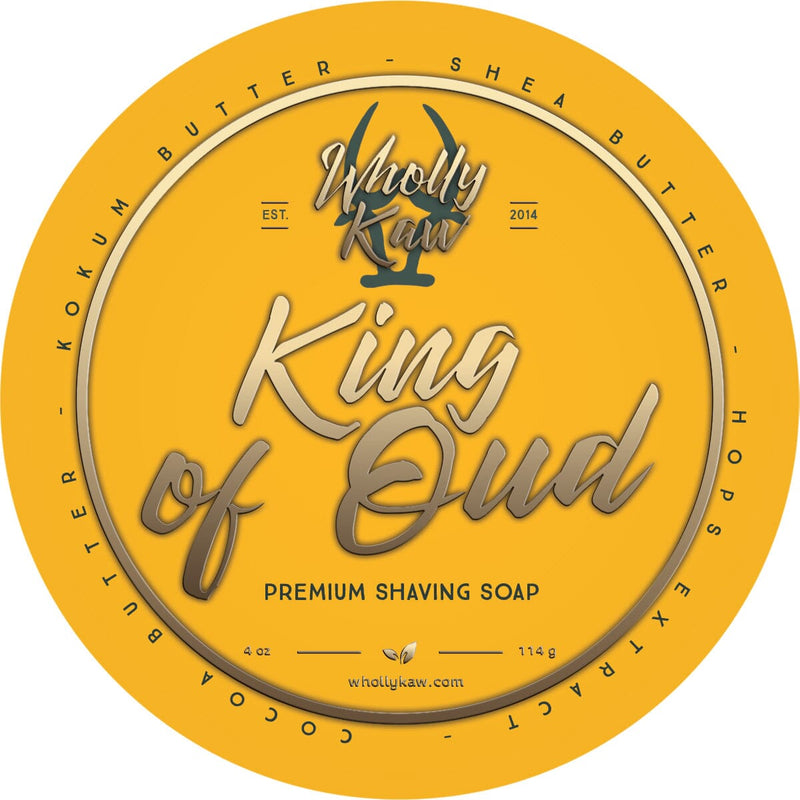 King of Oud Shaving Soap Shaving Soap WhollyKaw Vegan 
