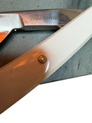 Straight Razor Shave Ready ~ Bismarck Spitzenqualität Inox Solingen On a Vintage Welsh Glanrafon Edge