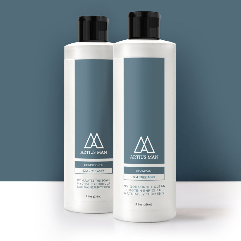 Shampoo & Conditioner Set - Tea Tree Mint Shampoo & Conditioner Artius Man 
