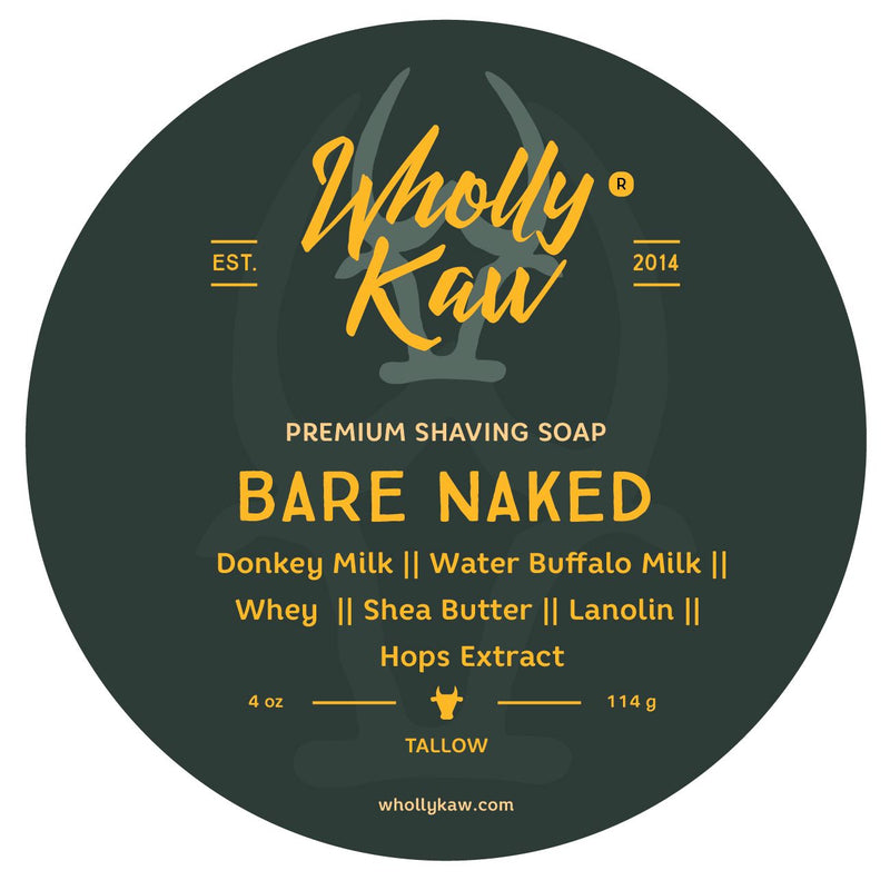 Bare Naked Shaving Soap Shaving Soap WhollyKaw 