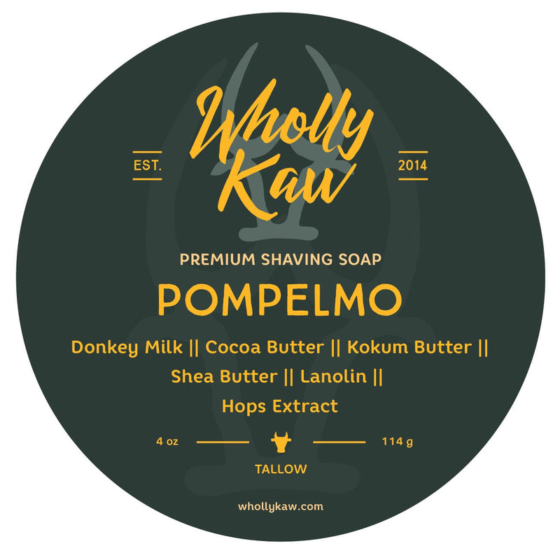Pompelmo Shaving Soap Shaving Soap WhollyKaw Tallow 