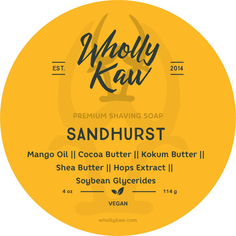 Sandhurst Shaving Soap Shaving Soap WhollyKaw Vegan 