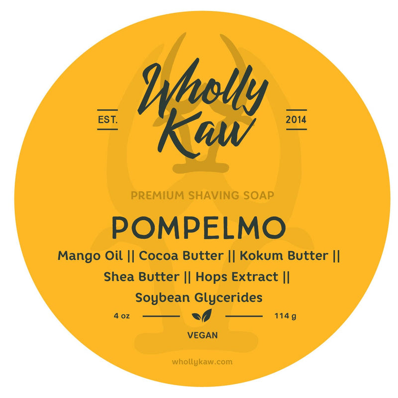 Pompelmo Shaving Soap Shaving Soap WhollyKaw Vegan 