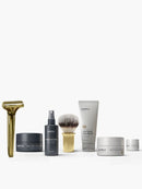 The SE Ultimate Starter Set Safety Razor Supply Polished Gold Fragrance Free 