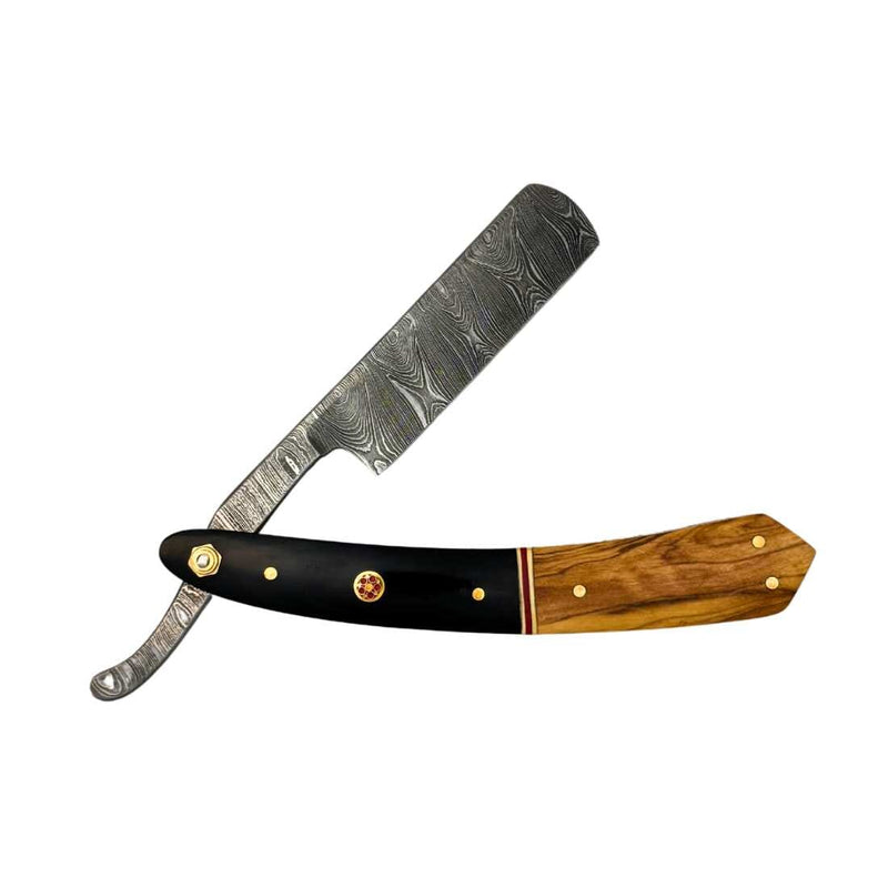 Damascus Steel Straight Razor Straight Razor Shave Essentials Red Line Razor 