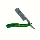 Damascus Steel Straight Razor Straight Razor Shave Essentials Verdant Blade 