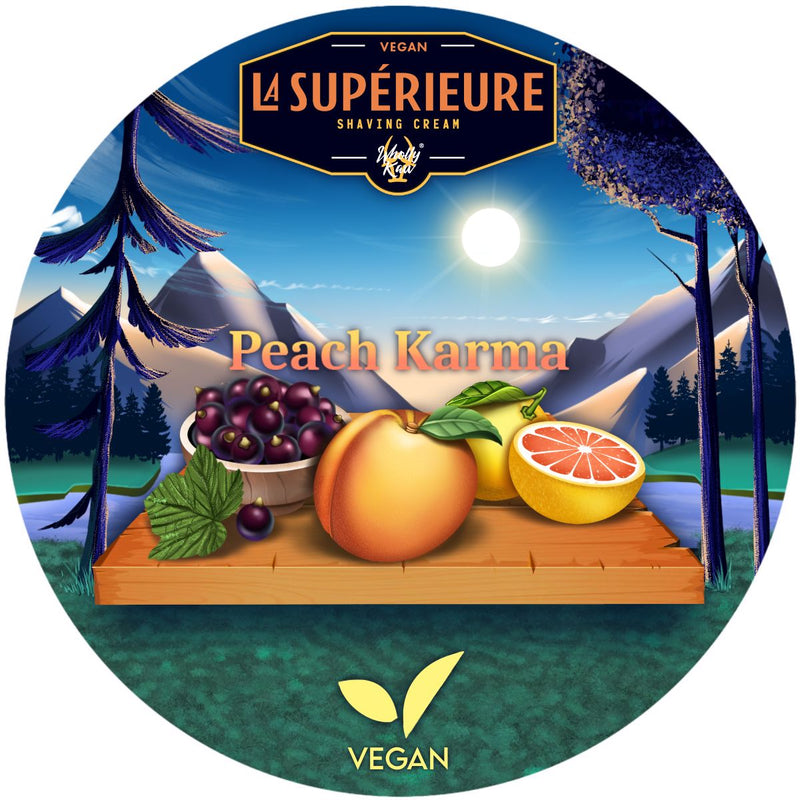 La Supérieure Peach Karma Shave Cream Shaving Cream WhollyKaw 