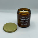 Voyageur Candle by Big White Yeti | 9 oz Amber Jar Candle Long Rifle Soap Co. 