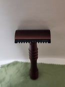 Guerilla Razors/Wolfman – Anodized Aluminum Razor 69SB+84OC Dual Head in Camo Brown/Black (x7 uses) Safety Razor Ice Shave 