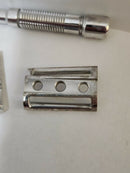 Fine Super Slant Aluminum Double Edge Safety Razor Rare! (pre-owned) Safety Razor Ice Shave 