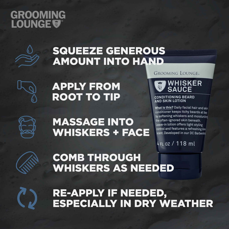 Grooming Lounge Whisker Sauce 2 Pack (Save $5) Beard Washes & Conditioners Grooming Lounge 