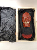 Old Nick/Devil Head Shaving Brush Resin Hand Painted Synthetic Knot (pre owned) Shaving Brush Ice Shave 