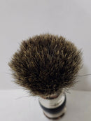 Edwin Jagger Pure Badger Shave Brush in Black and Chrome (light use) Shaving Brush Ice Shave 