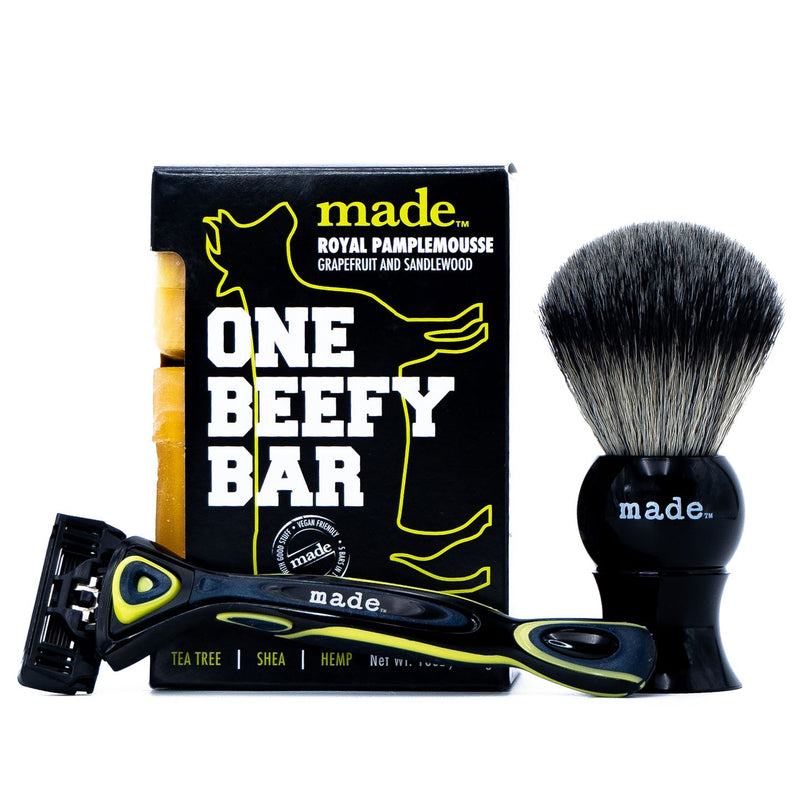 Get Made Tonight Shaving Brush Made™ Royal Pamplemousse™ 