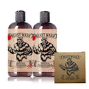 Beast Wash Shower Set Grooming Gift Set Johnny Slicks Original-Bar 