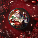 Daily Grind Tipsy Santa Beard Balm with vanilla, bourbon, and candy cane fragrance