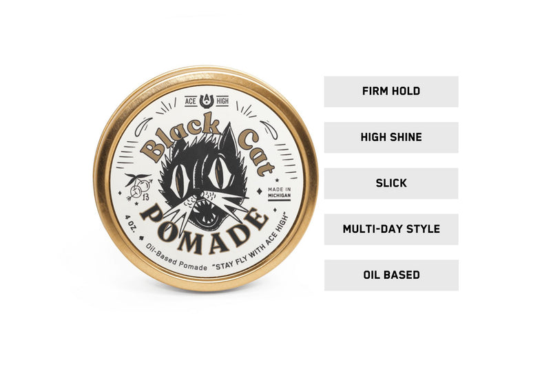 Black Cat Pomade - Ace High Pomades & Hair Clay Ace High Co 