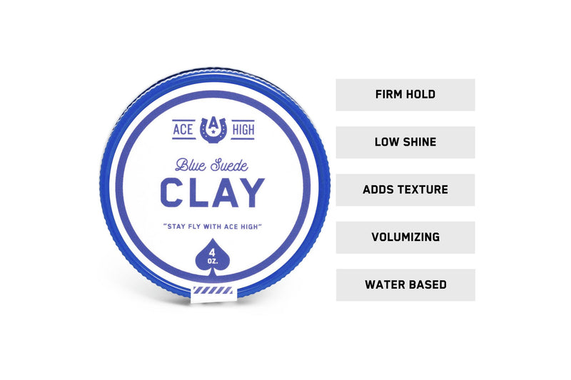 Blue Suede Clay - Ace High Pomades & Hair Clay Ace High Co 