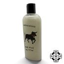 Bull and Bell Sandalwood Body Wash, bottle angled view