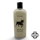 Bull and Bell Vetiver Body Wash, bottle front view