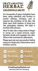 Calendula Salve, Coconut Free Salve with Licorice Root Bath & Body Ora's Amazing Herbal 