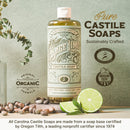 Sage Lime Castile Soap Hand Soap Carolina Castile Soap 