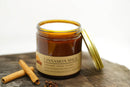 Cinnamon Spice Soy Wax Candle | 16 oz Double Wick Amber Apothecary Jar Candle Prairie Fire Tallow, Candles, and Lavender 