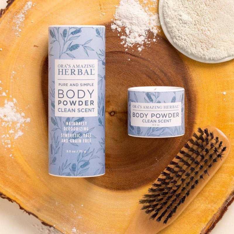 Talc Free Body Powder, Clean Scent Body Powder Ora's Amazing Herbal 